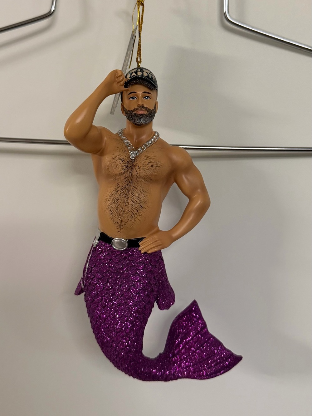 December Diamonds "Who's Your Daddy" merman ornament